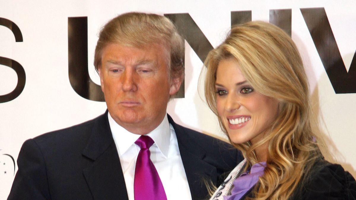 Image of Donald Trump was the owner of Miss Universe when Carrie Prejean Boller controversially won Miss California in 2009.
