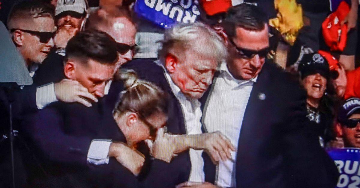 photo of Donald Trump was shot in the ear in July 2024