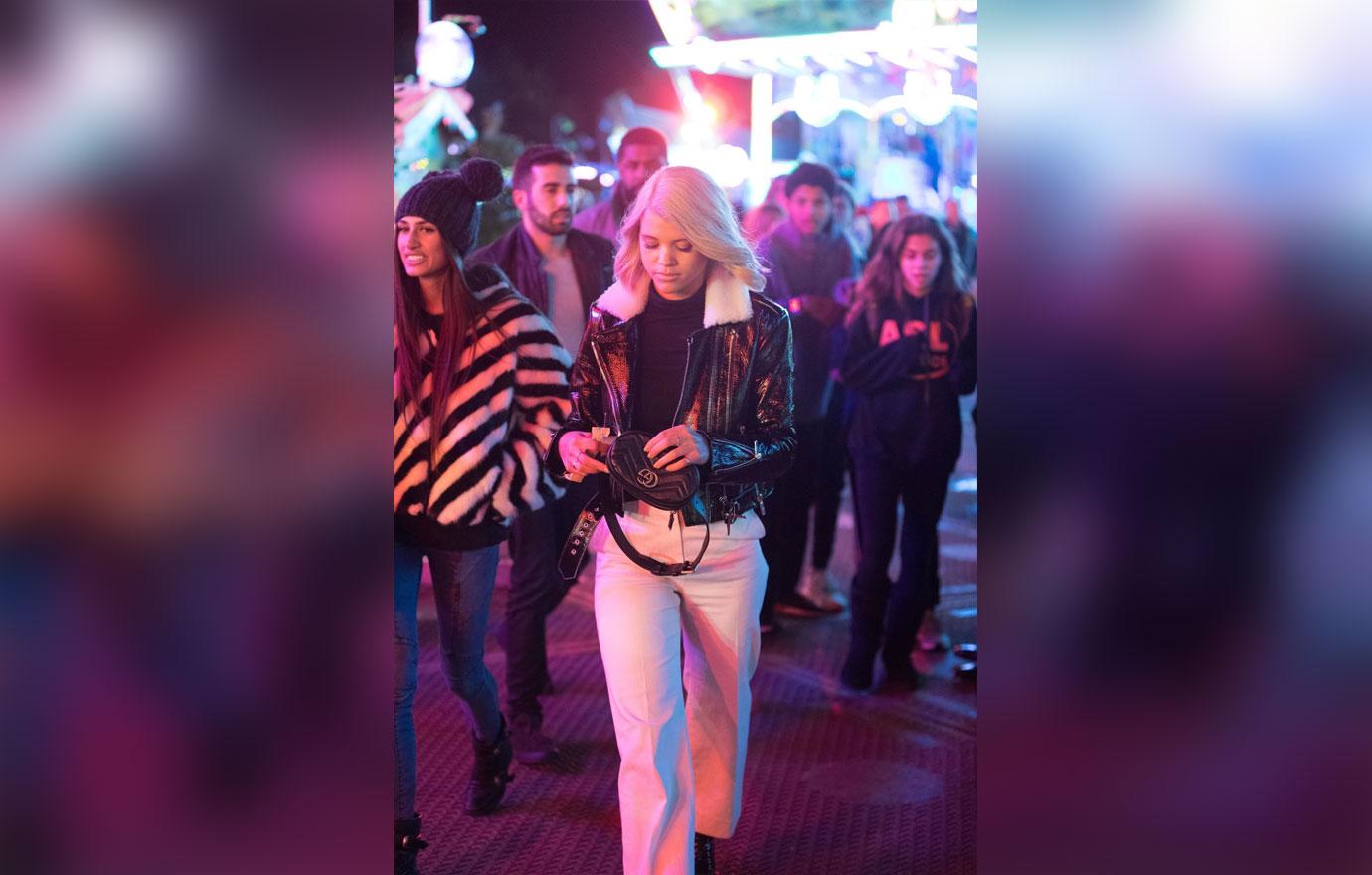 Sofia Richie Winter Wonderland Opening London Roller Coasters Without Scott