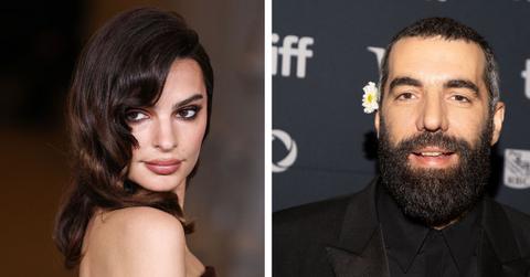 Image Emily Ratajkowski and her boyfriend Romain Gavras shared a passionate kiss while on holiday.