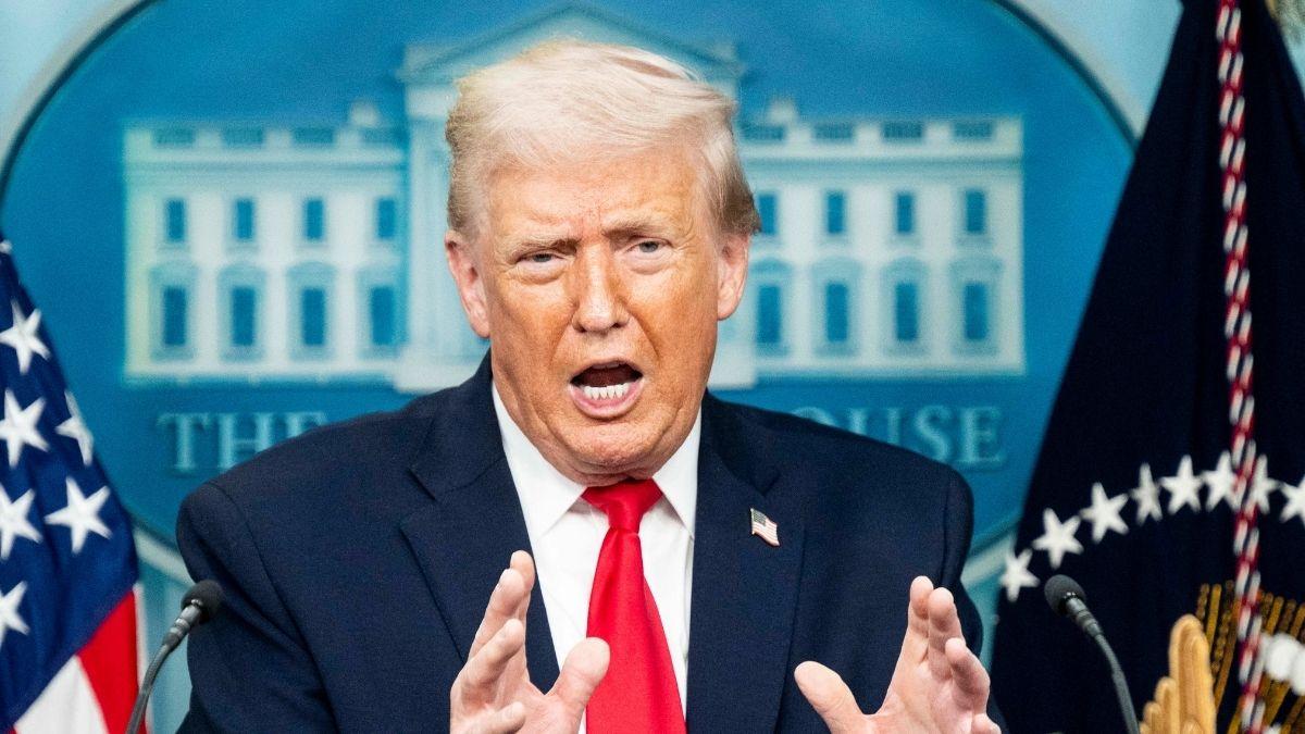 image of The president said the injury was caused by bumping his hand on a table.