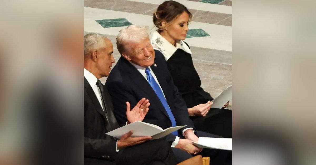 donald trump barack obamas conversation jimmy carters funeral services