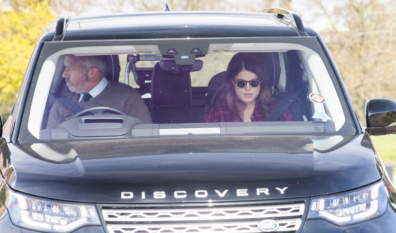 members of the royal family leaving windsor castle