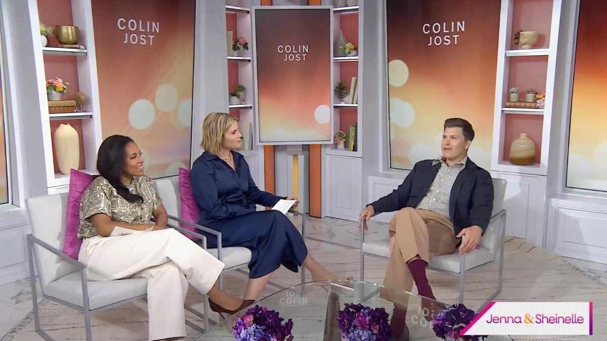 Image of Colin Jost said Scarlett Johansson 'loves' spending time at 'Today.'