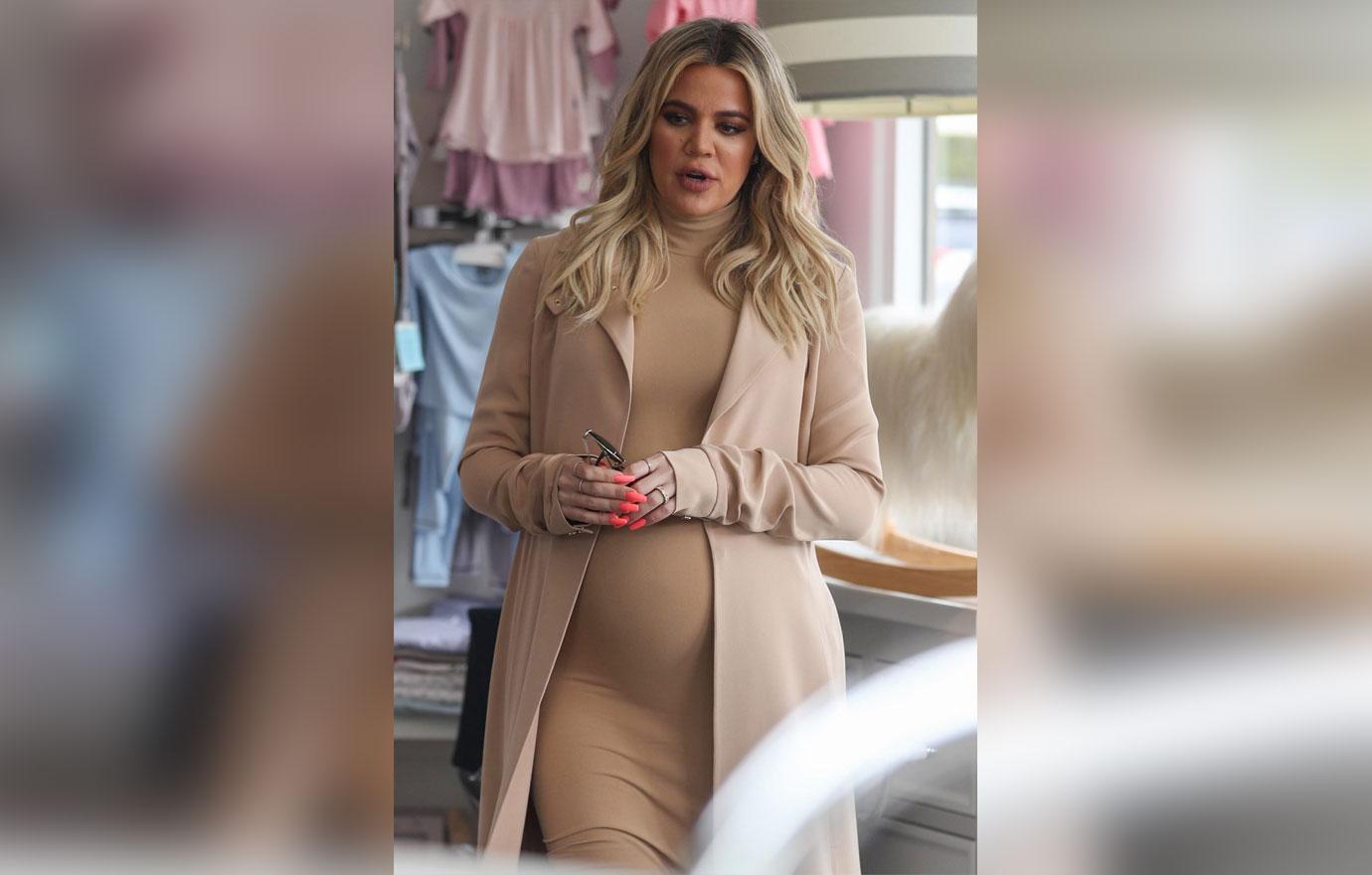 Khloe Kardashian and Kris Jenner shop for girl baby clothes at Couture Kids