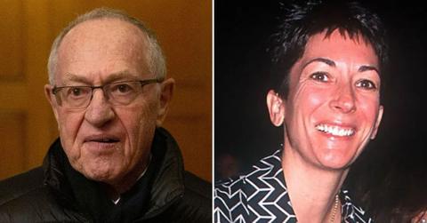 photo of Alan Dershowitz and Ghislaine Maxwell