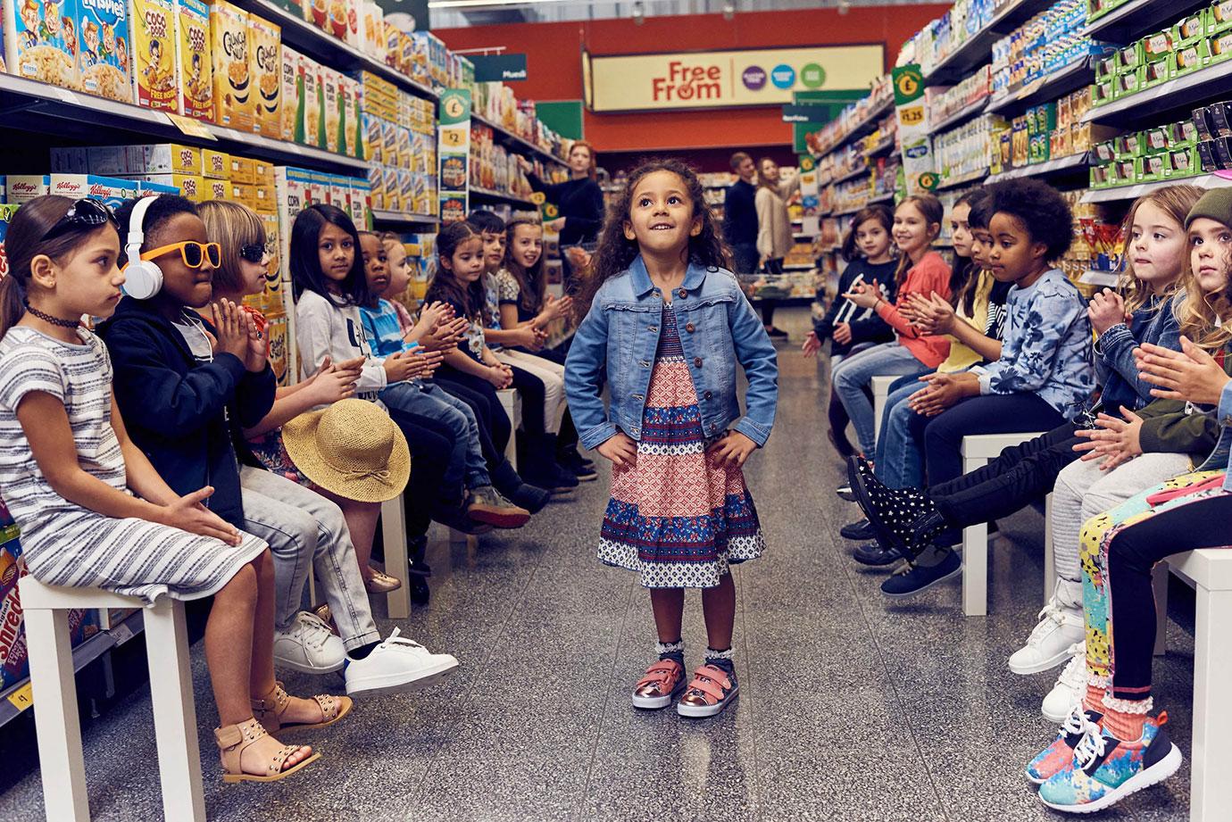 MINI CELEB FROW SPOTTED IN MORRISONS AHEAD OF LONDON FASHION WEE