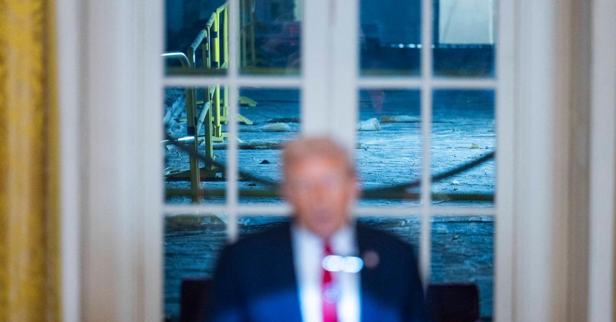 Image of Donald Trump has boasted about his construction at the White House.