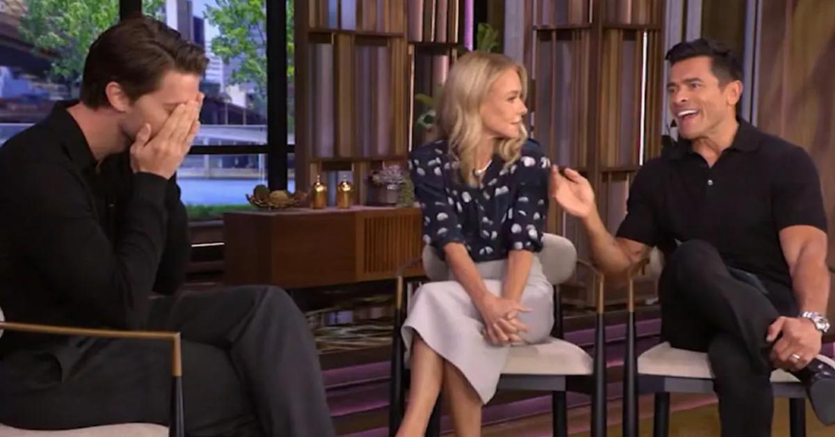 kelly ripa mark consuelos laugh patrick schwarzenegger white lotus