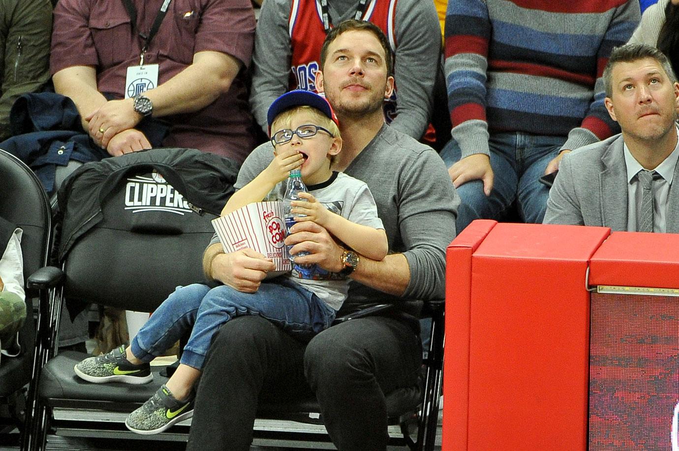 Chris pratt son basketball game