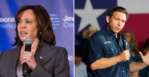 kamala harris refuses fight ron desantis