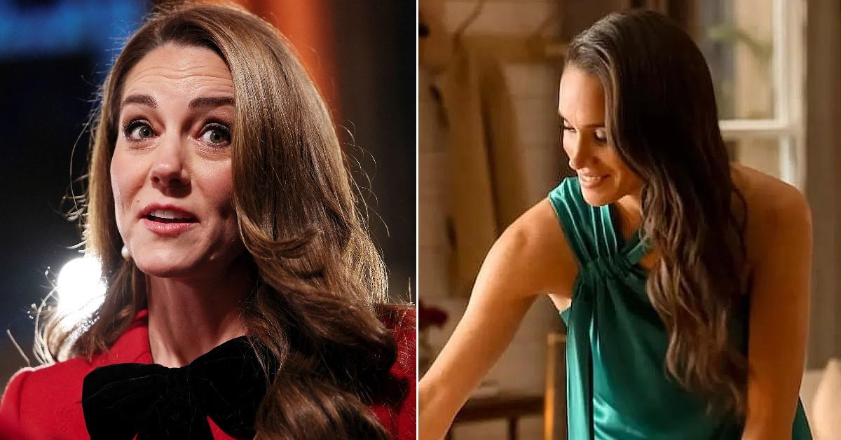 photo of Kate Middleton and Meghan Markle. 