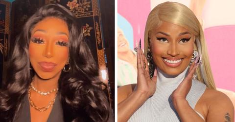 split photo of Tiffany Pollard & Nicki Minaj