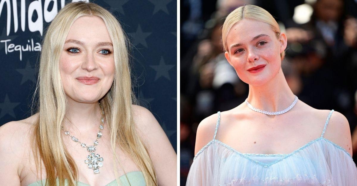 Photos of Dakota and Elle Fanning.