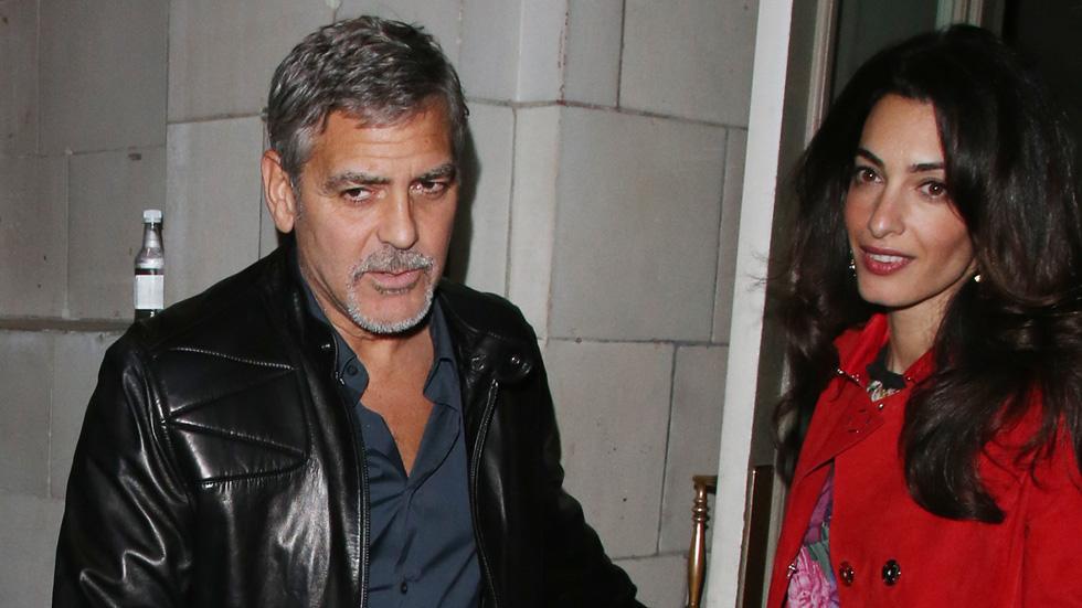 George Clooney and Amal Alamuddin at The Electric Cinema