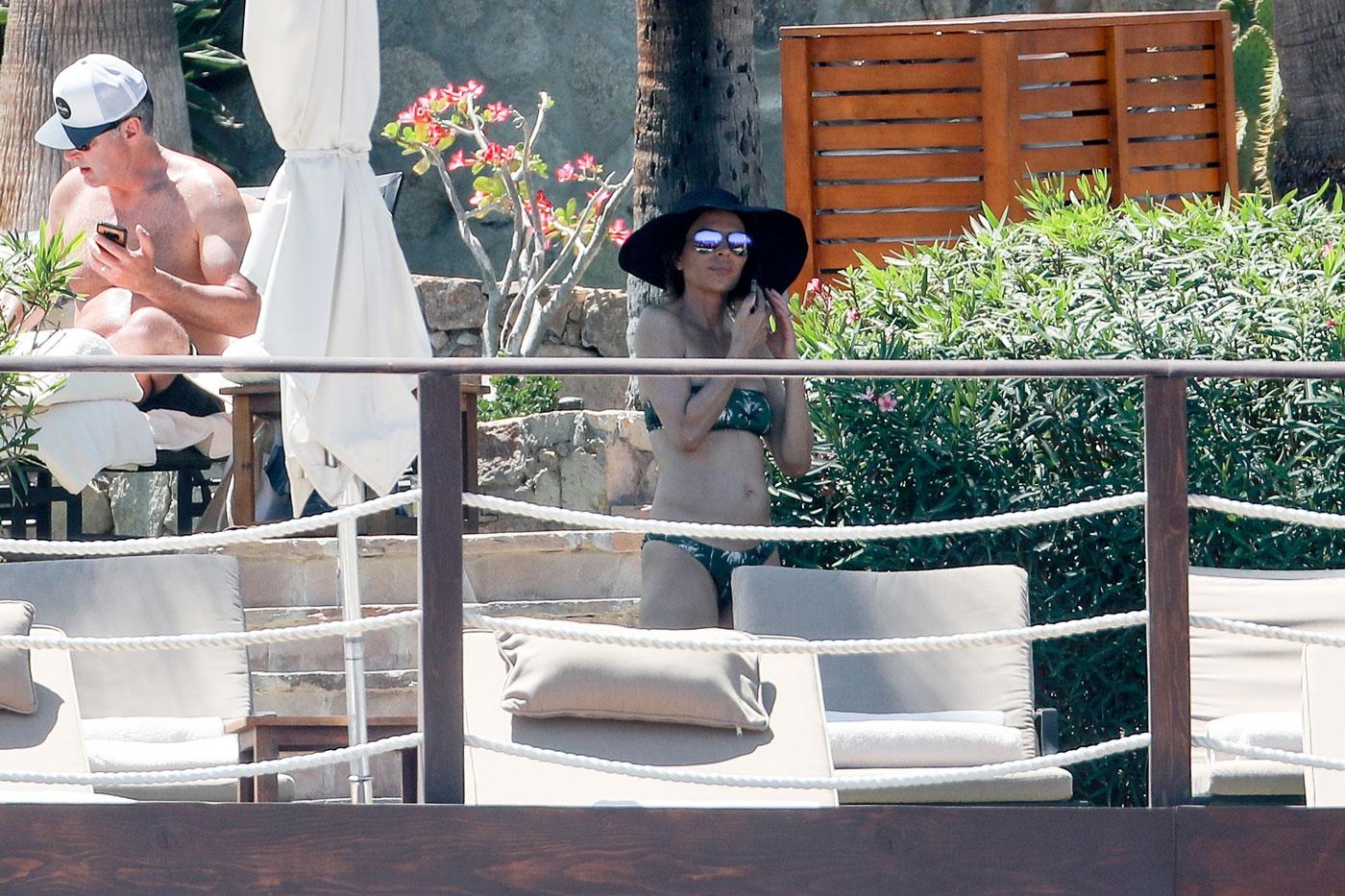 *EXCLUSIVE* Lisa Rinna sizzles in strapless two piece while vacationing in Cabo with family!