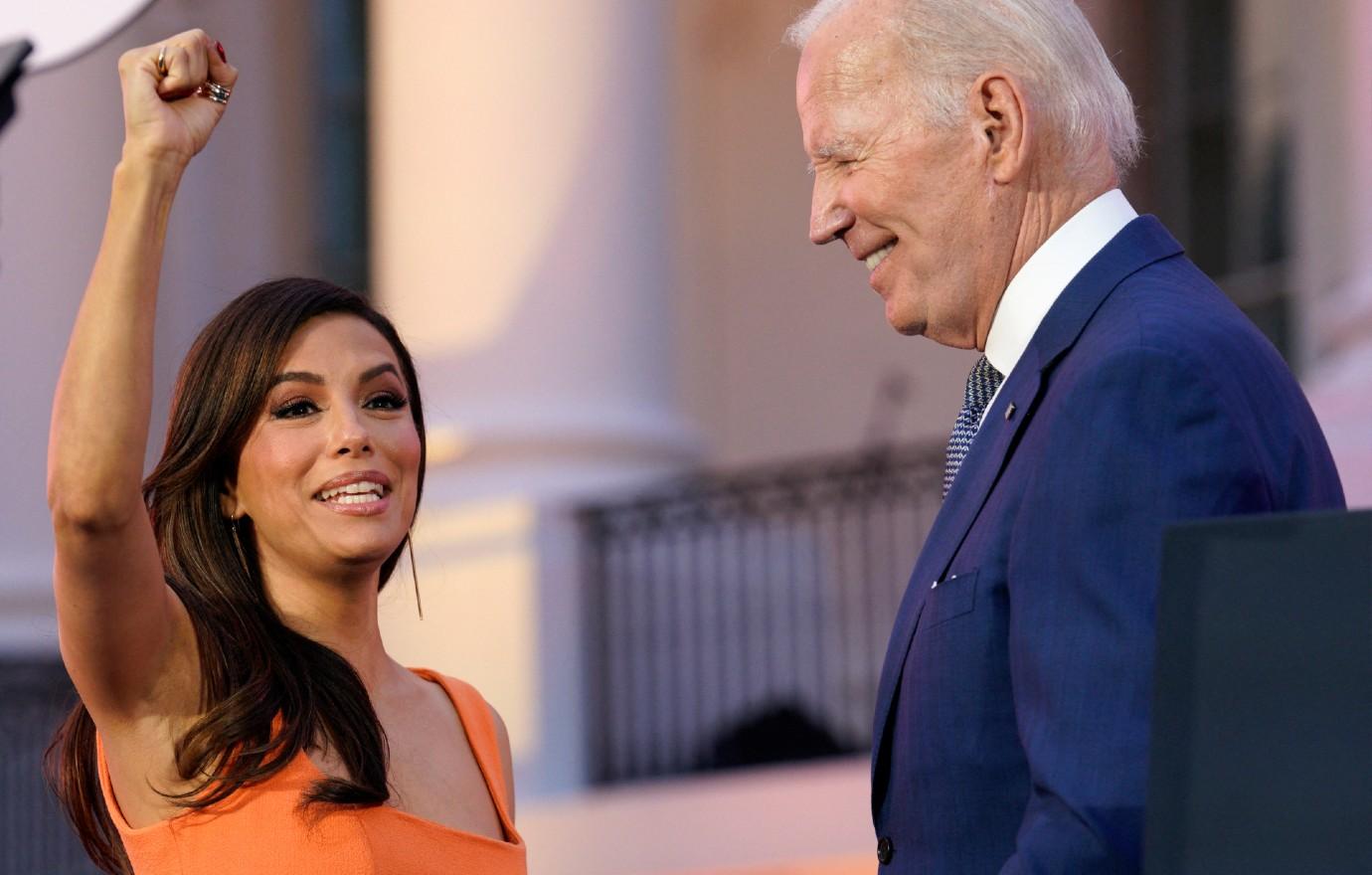 President Joe Biden Accused Of Trying To Grope Eva Longoria pic