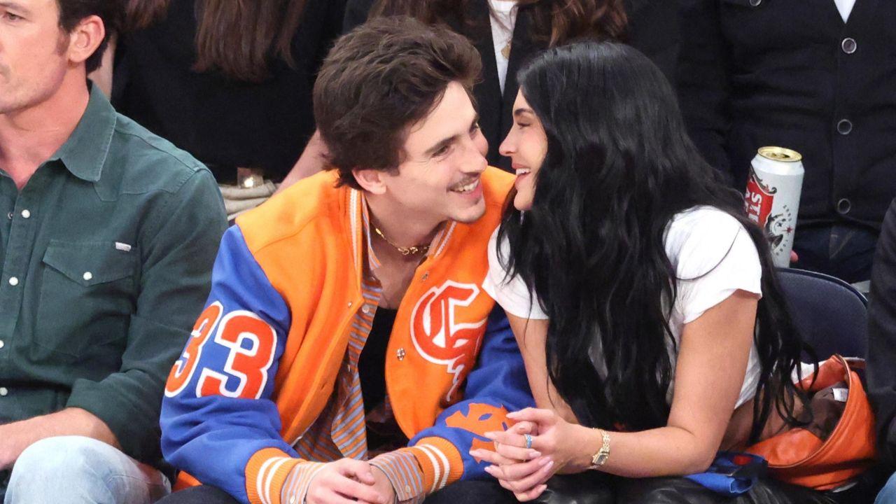 image of Timothée Chalamet and Kylie Jenner.