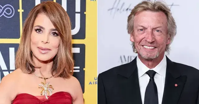 Split photo of Paula Abdul and Nigel Lythgoe