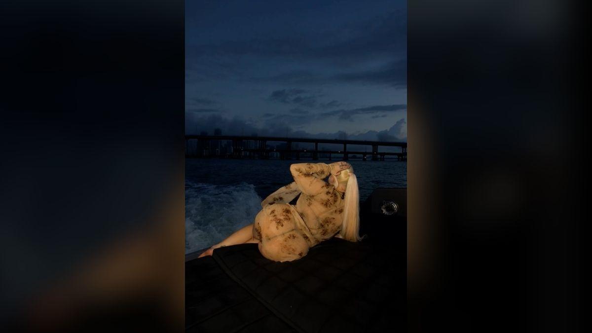 Photo of Alabama Barker shared photos from a luxury yacht outing in Miami.
