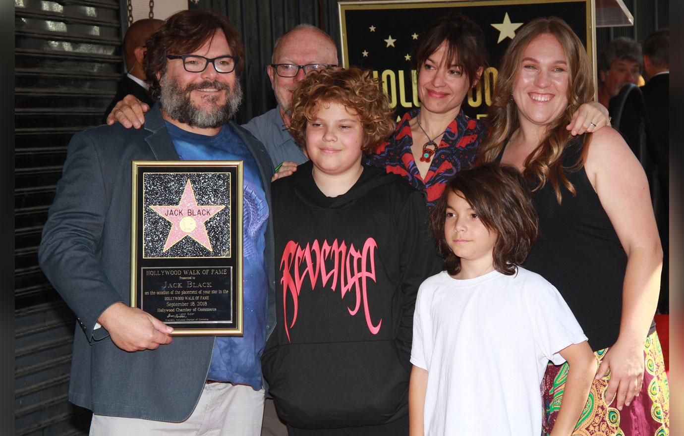 Jack Black With Star On The Hollywood Walk Of Fame