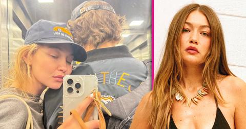 Image of Gigi Hadid flaunted her figure while looking loved-up with Bradley Cooper.