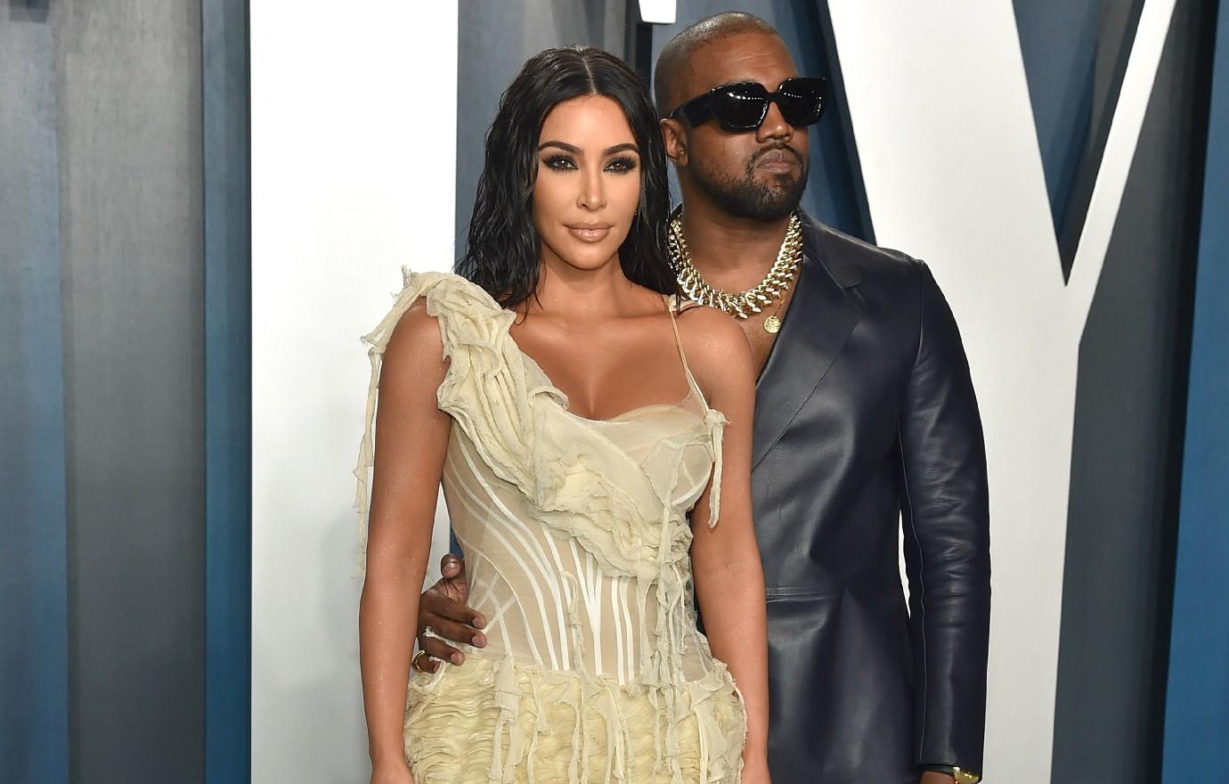 kim kardashian shading kanye west wife bianca censori copycat outfit