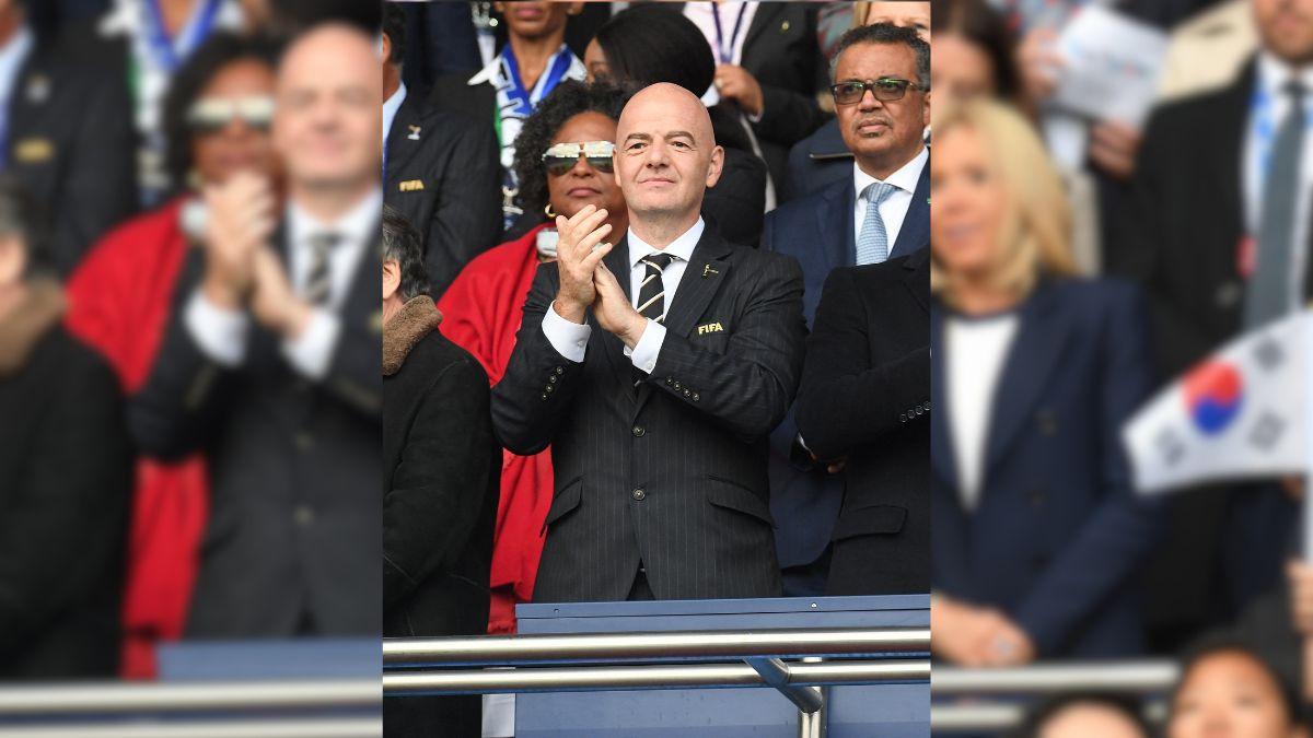 Image of FIFA President Gianni Infantino emphasized the importance of education in his statement after the first FIFA World Cup halftime show.