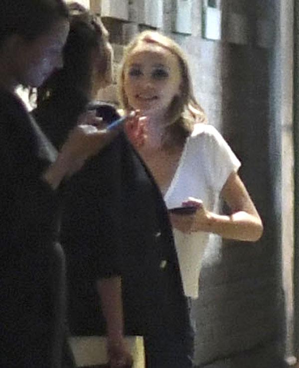 lily rose depp night smoking partying venice