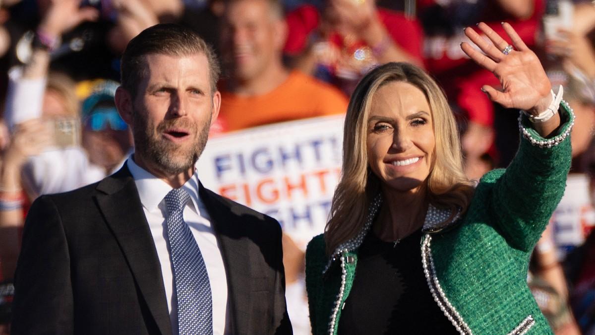 pic of Lara & Eric Trump. 