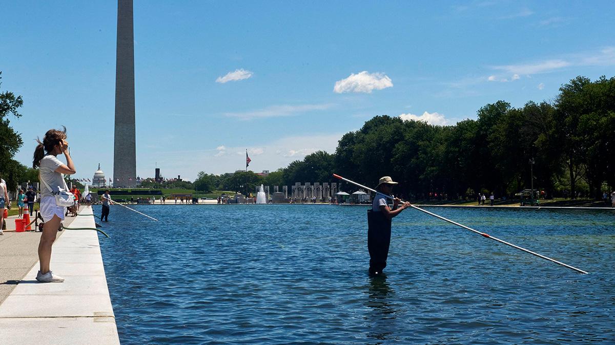 Photo of There have recently been several misdemeanor arrests related to the Reflecting Pool.