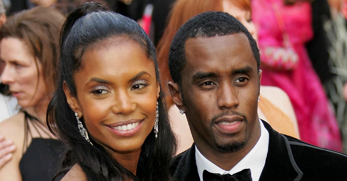 Photo of Kim Porter and Sean 'Diddy' Combs. 