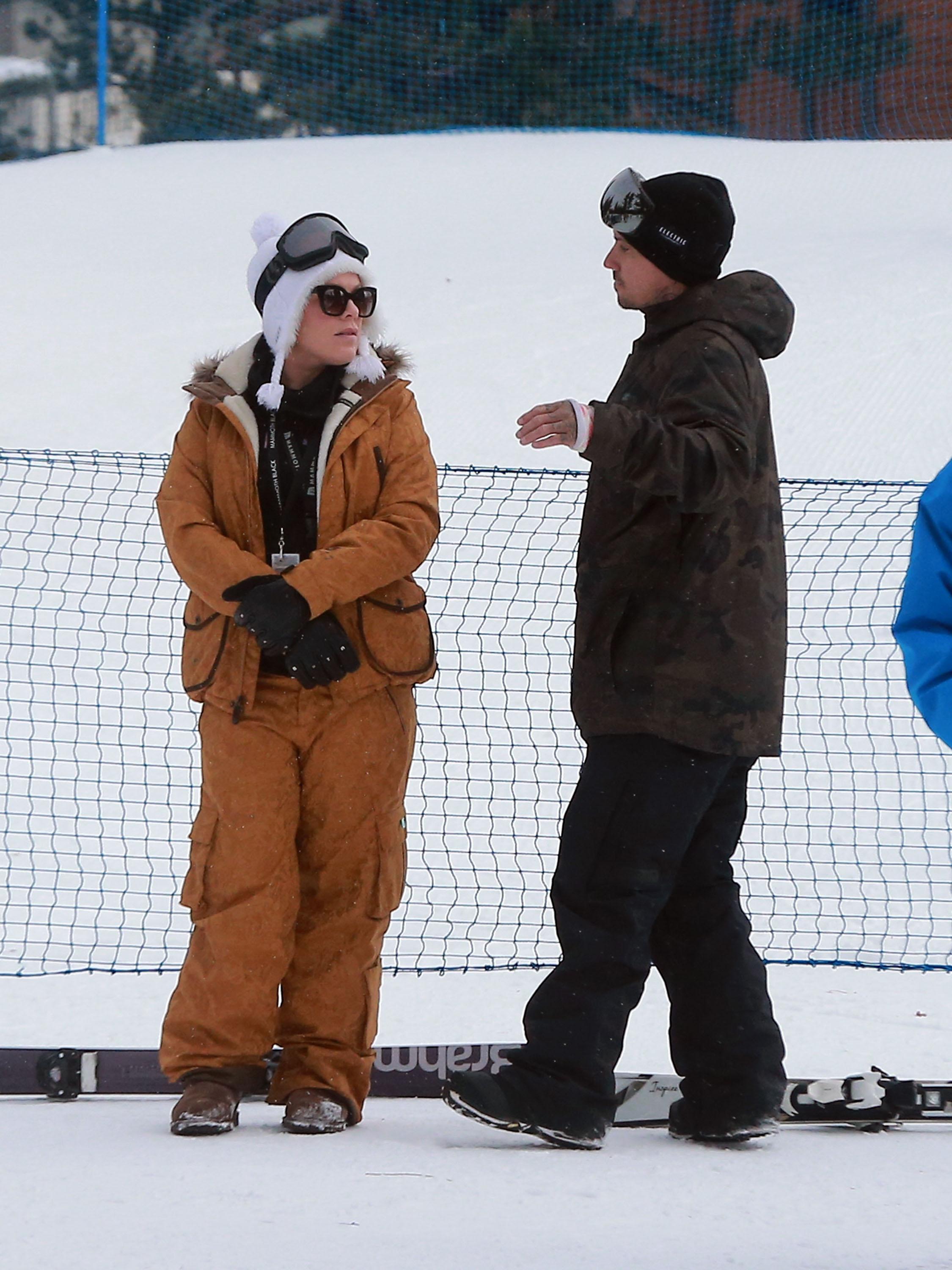 Exclusive&#8230; Pink And Husband Carey Hart Take Their Daughter Skiing In Mammoth