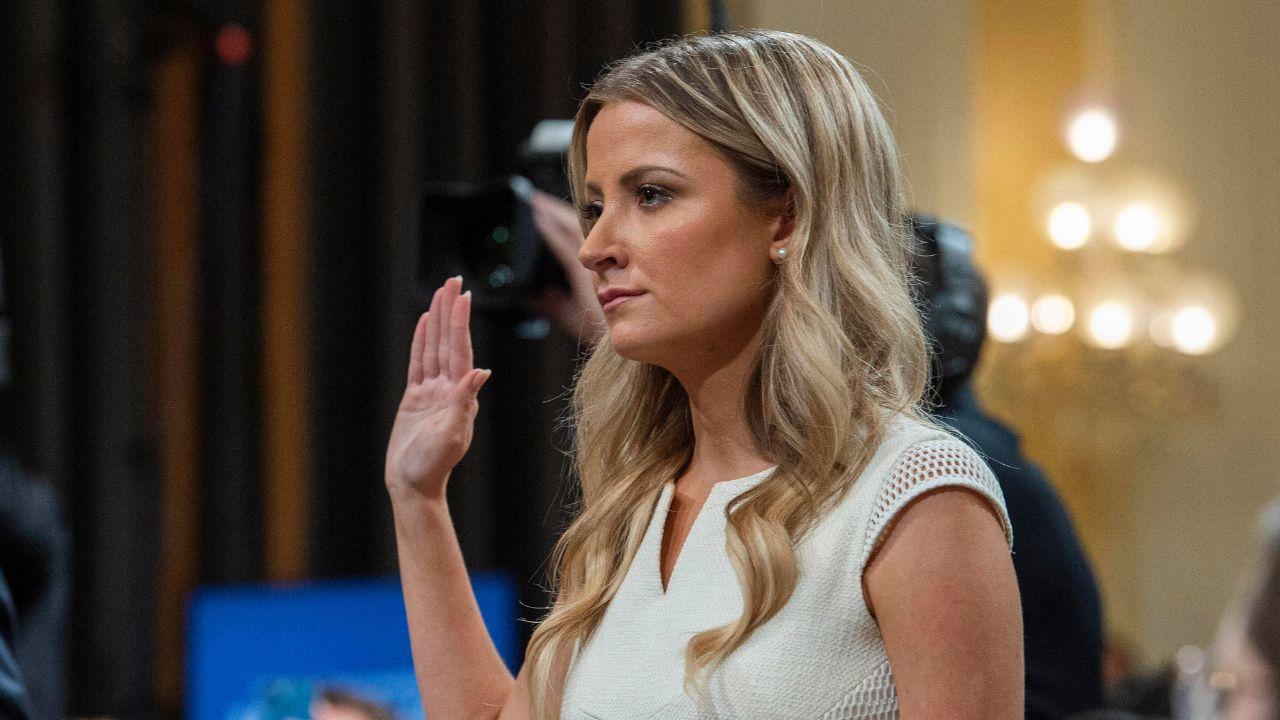 image of Sarah Matthews suggested Kimberly Guilfoyle could seek a pardon.