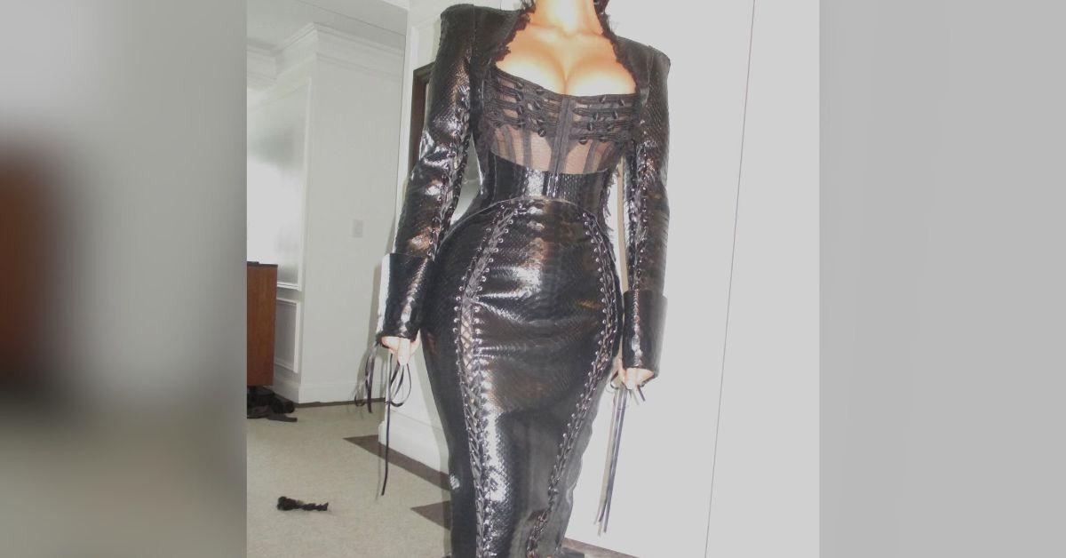 kim kardashian nearly spills out top la la anthony met gala after party photos