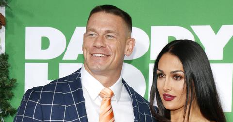 John Cena and Nikki Bella at Los Angeles premiere of 'Daddy's Home 2'