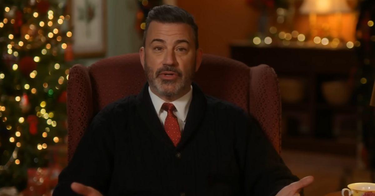 image of Jimmy Kimmel delivered a fiery Christmas message criticizing Donald Trump.