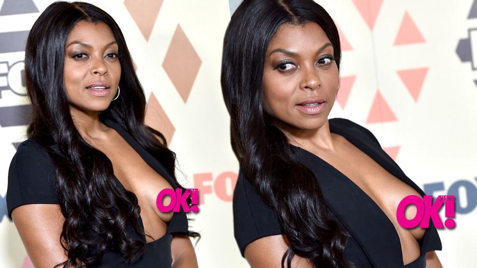 Almost) Wardrobe Malfunction! Taraji P. Henson Suffers Near Nip