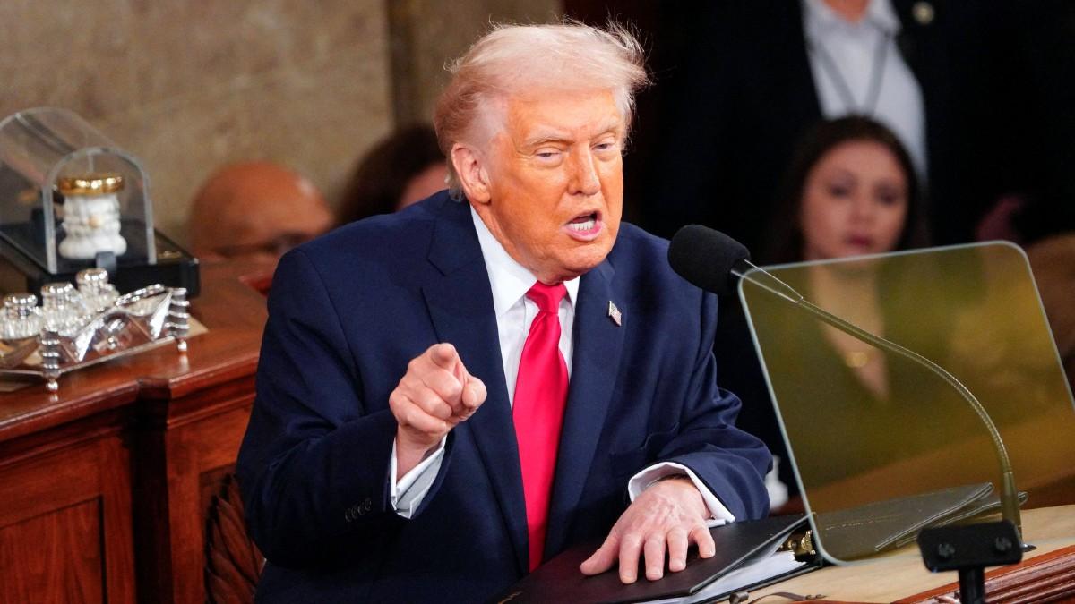 image of Donald Trump was called out for shifting the conversation. 