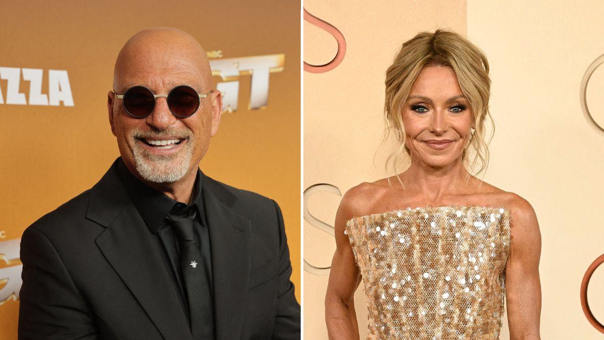 Composite photo of Howie Mandel and Kelly Ripa.
