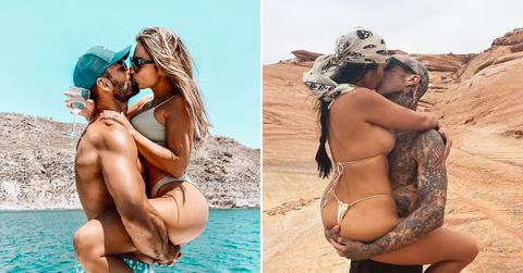 jessie james decker husband eric kourtney kardashian travis barker naked kissing pose photo ok