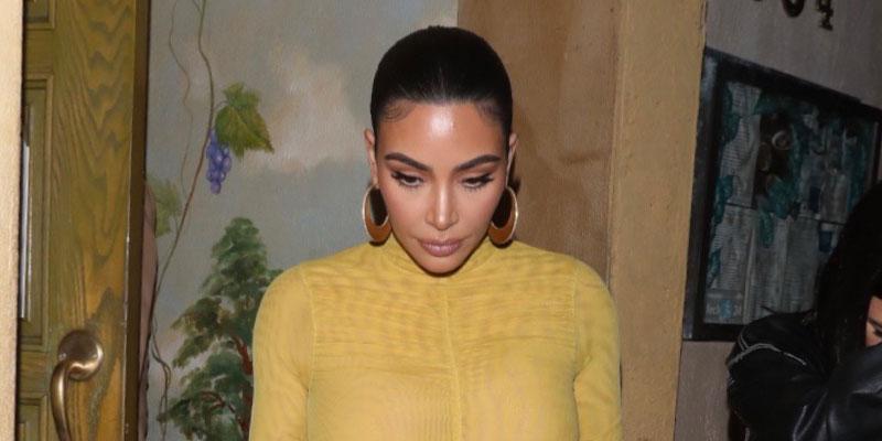 Kim Kardashian Stuns In Curve-Hugging Dress For David Letterman Show Taping