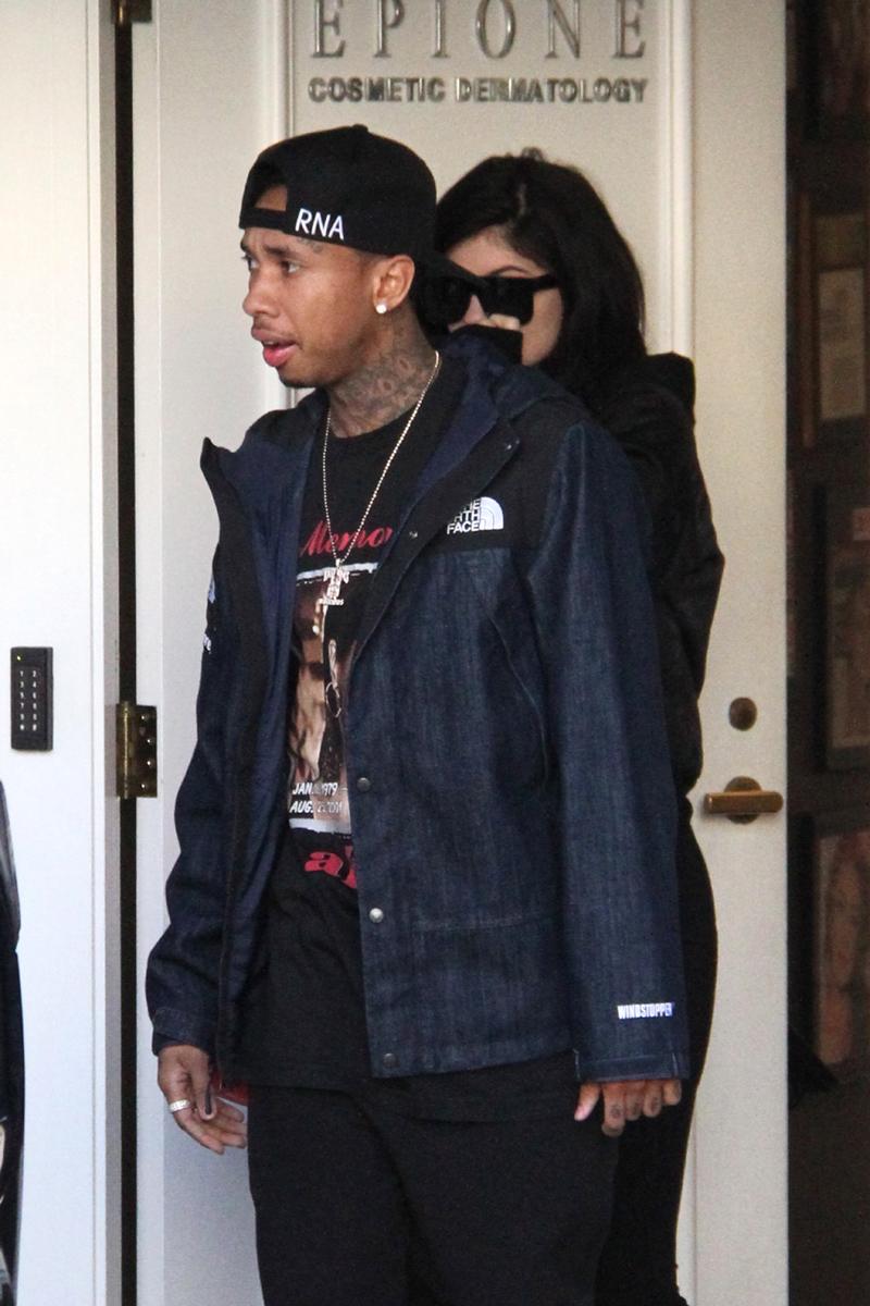 kylie jenner tyga breakup skin care clinic