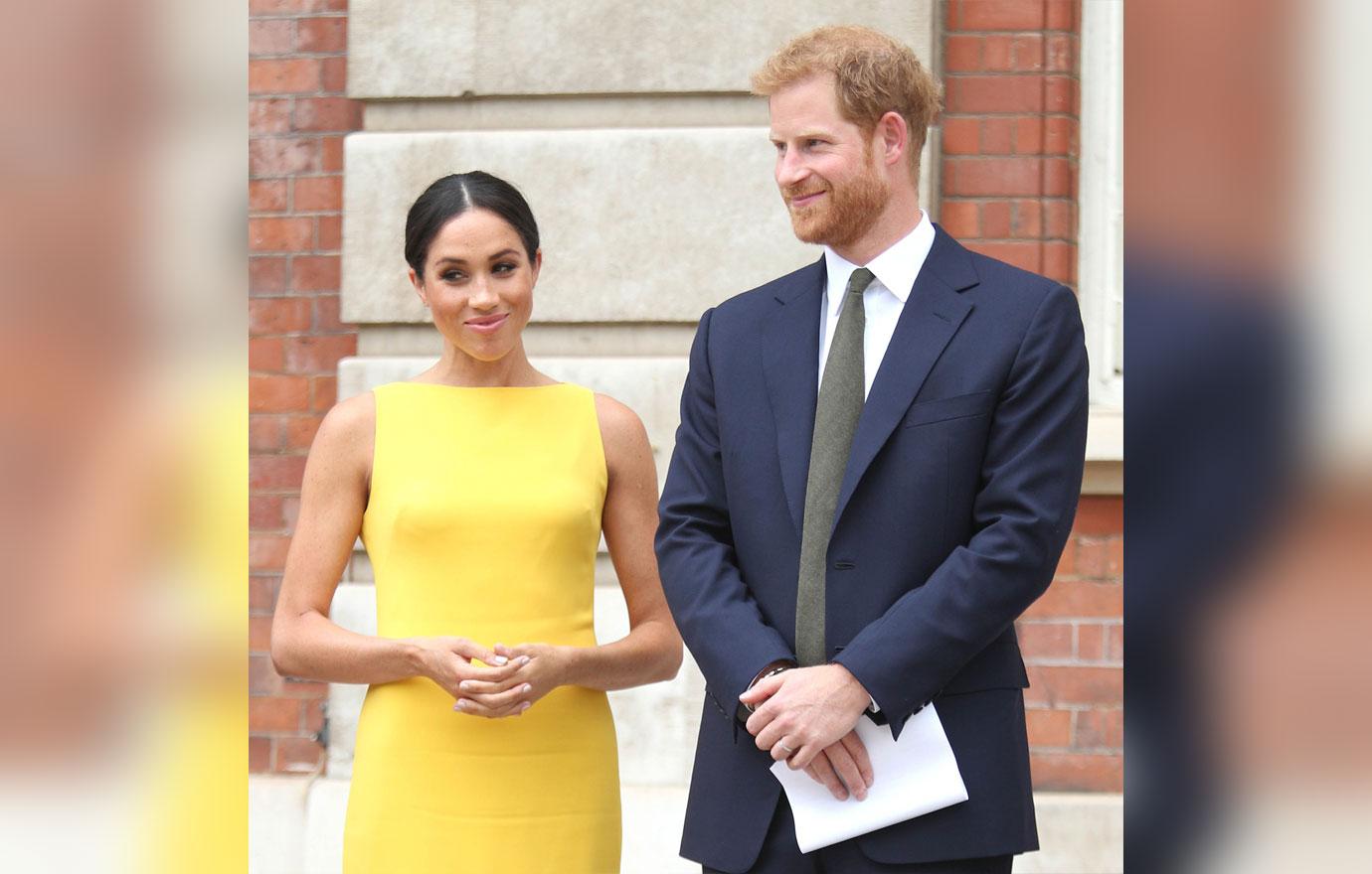 Meghan markle yellow dress prince harry youth reception 2