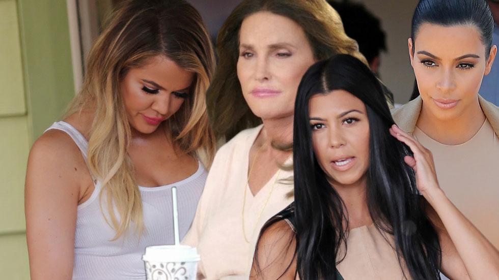 Kardashian sisters feuding caitlyn jenner