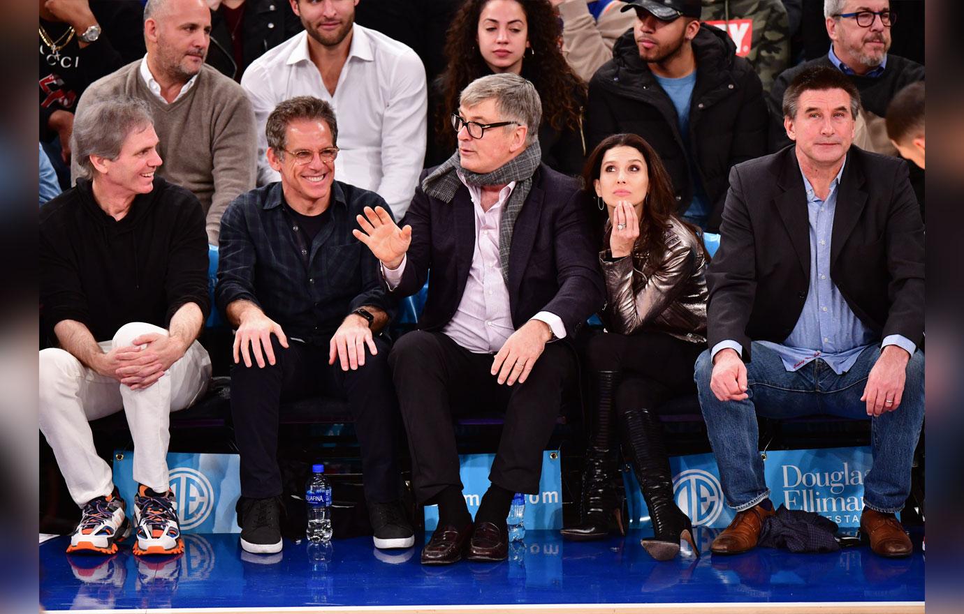 Celebrities Attend Houston Rockets v New York Knicks