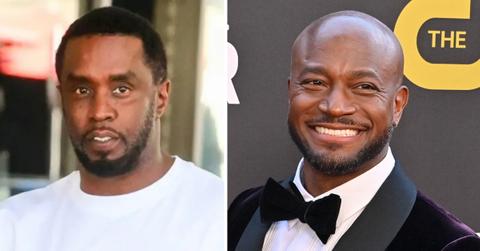 Photo of Sean 'Diddy' Combs and picture of Taye Diggs.