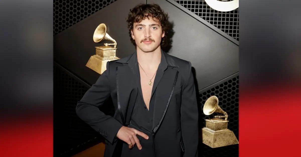 grammys performer benson boone apologizes adjusting jumpsuit restricting