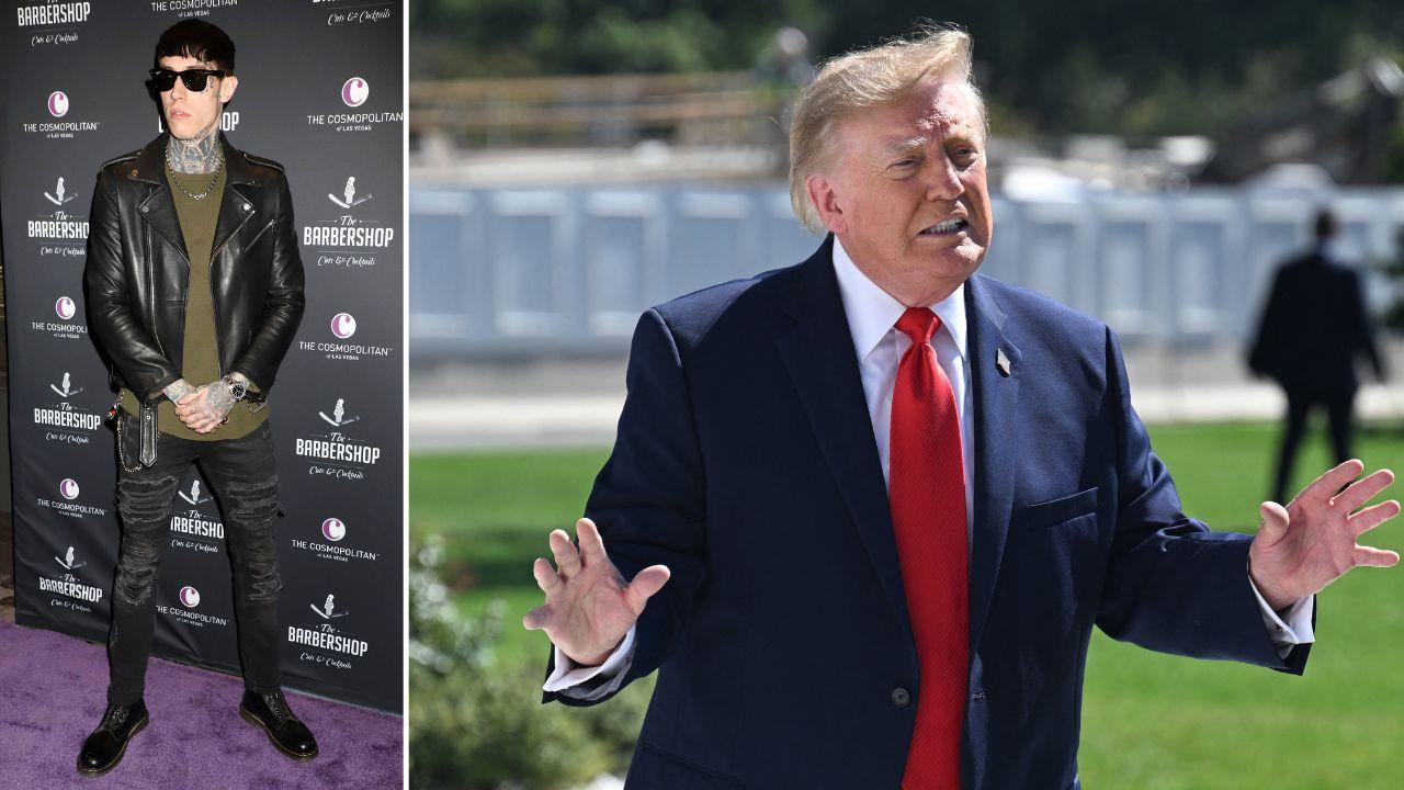 Image of Trace Cyrus and Donald Trump