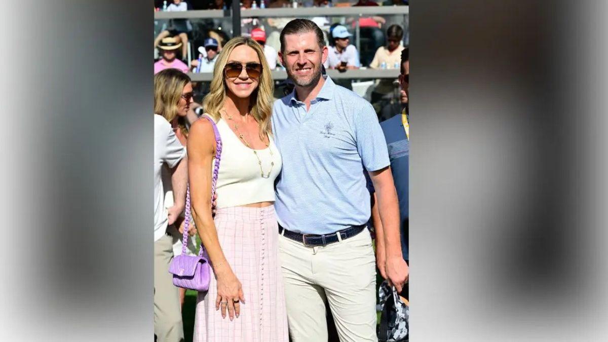 Photo of Eric and Lara Trump married in 2014.